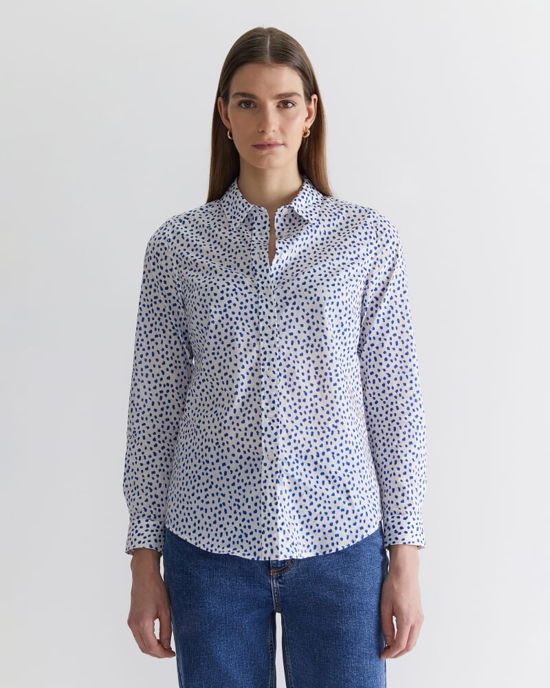 Geo Lily Voile Shirt in MULTI