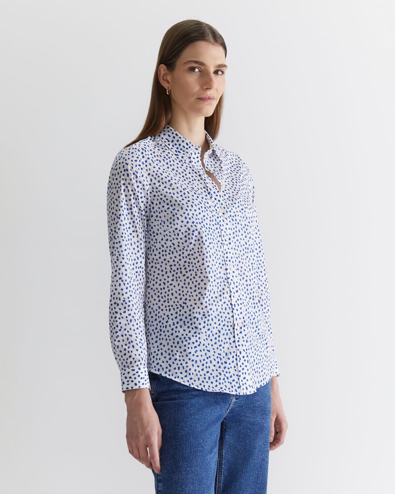 Geo Lily Voile Shirt in MULTI