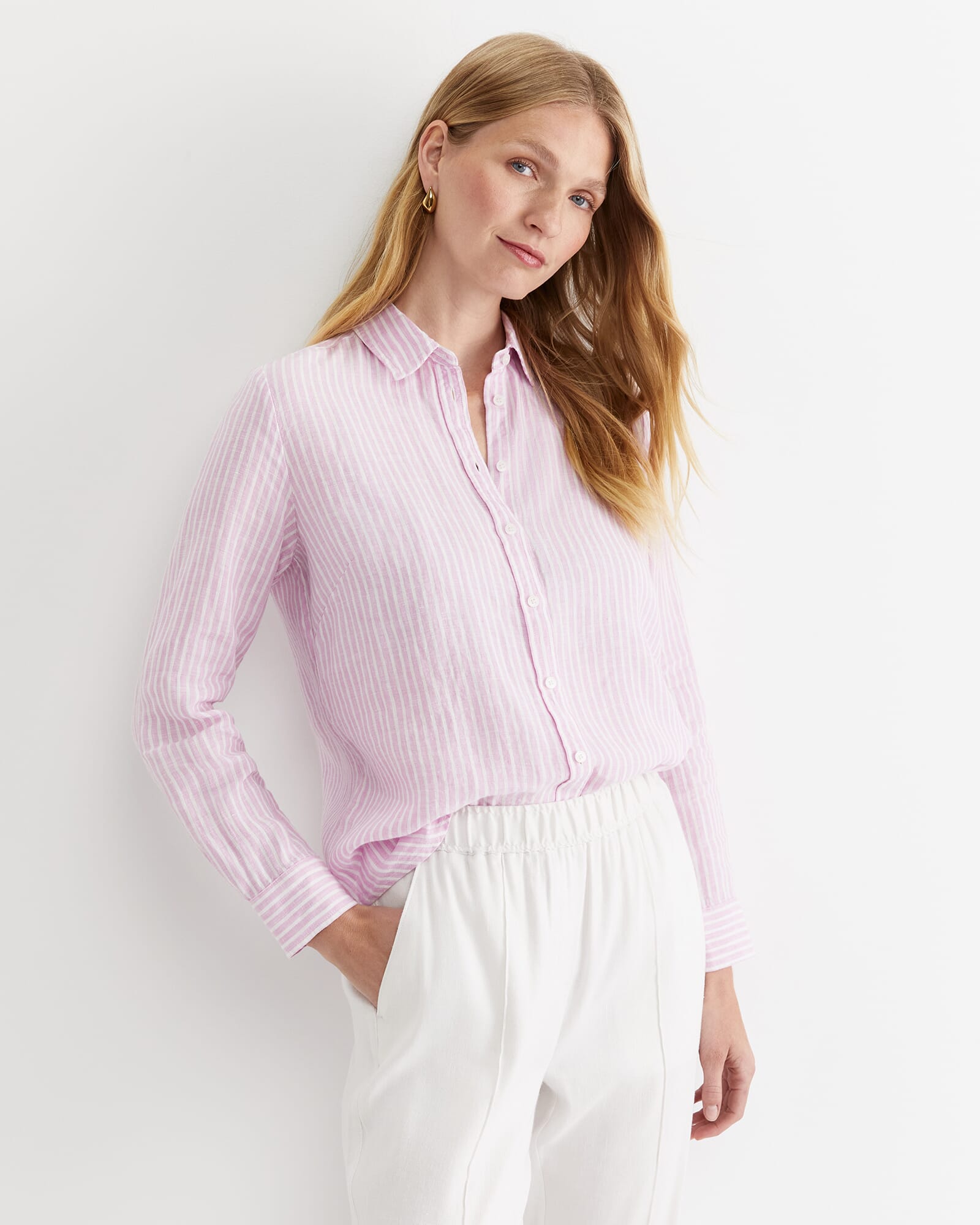 Dahlia Stripe Linen Shirt