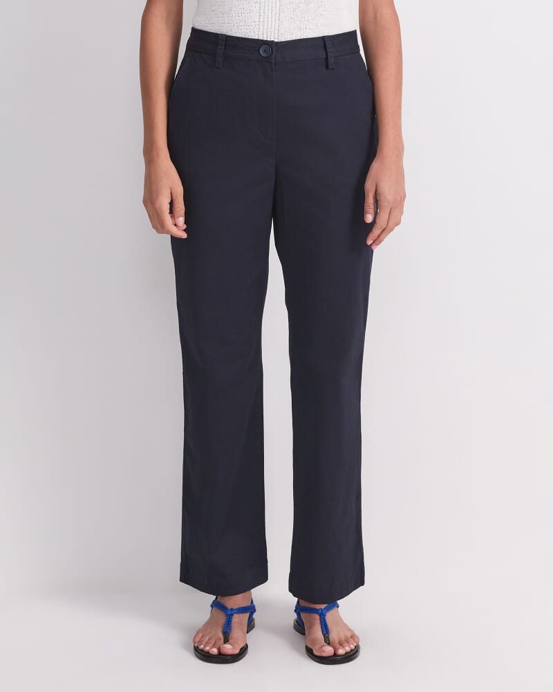 Laura Straight Chino Pant in NAVY