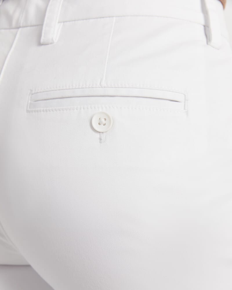 Laura Straight Chino Pant in WHITE