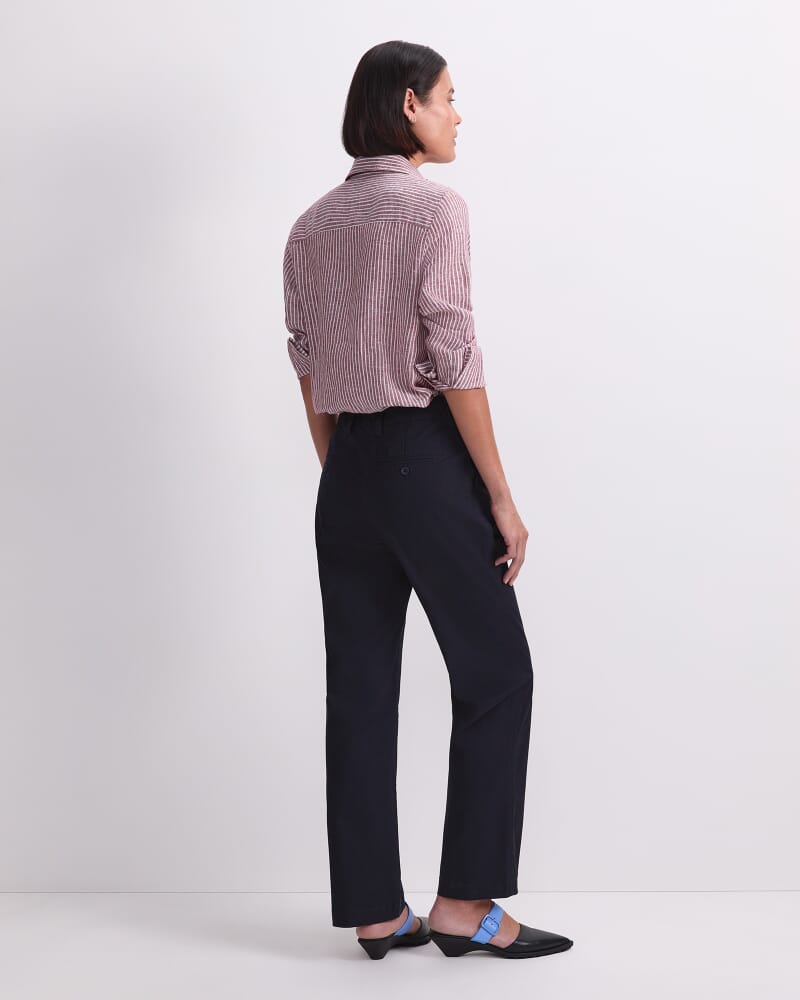 Laura Straight Chino Pant in NAVY