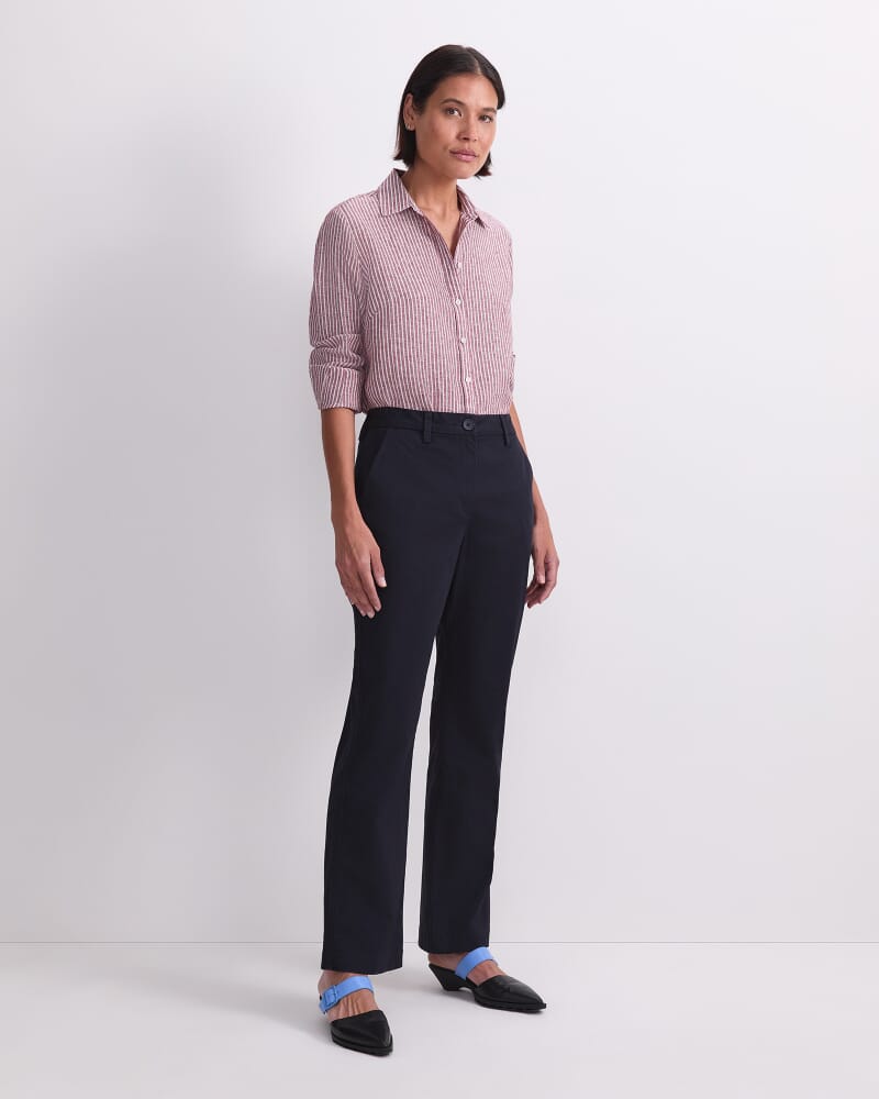 Laura Straight Chino Pant in NAVY