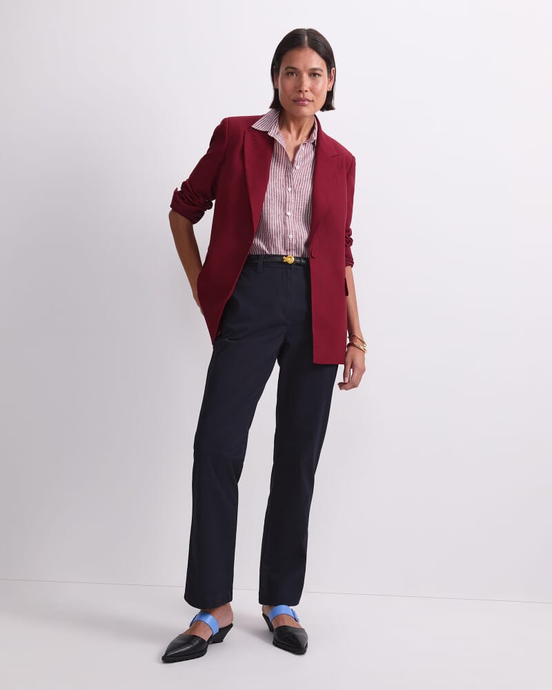 Laura Straight Chino Pant in NAVY