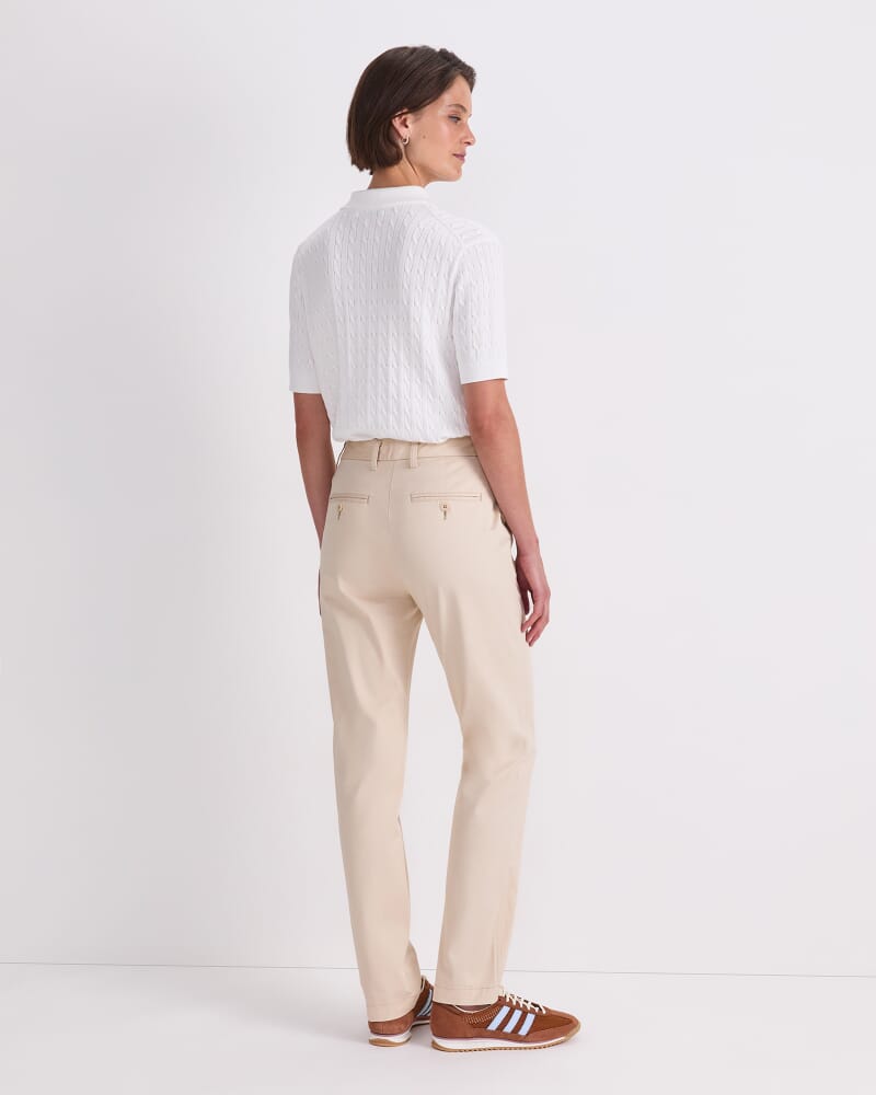 Laura Straight Chino Pant in PUTTY