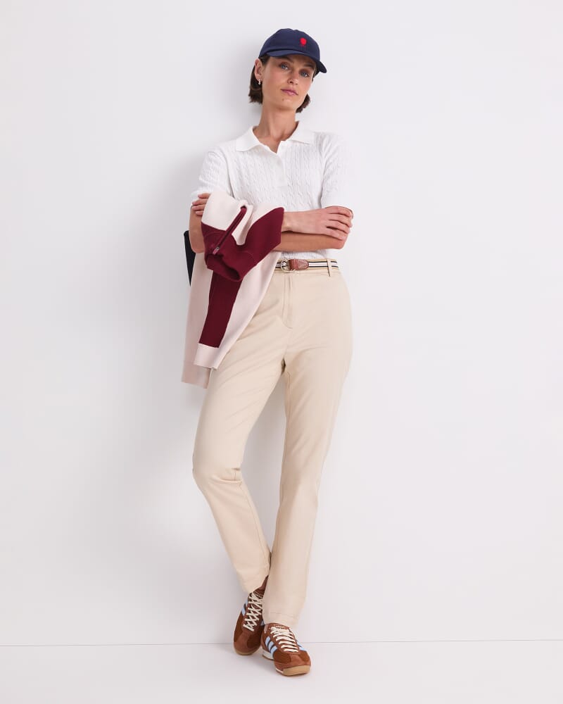 Laura Straight Chino Pant in PUTTY