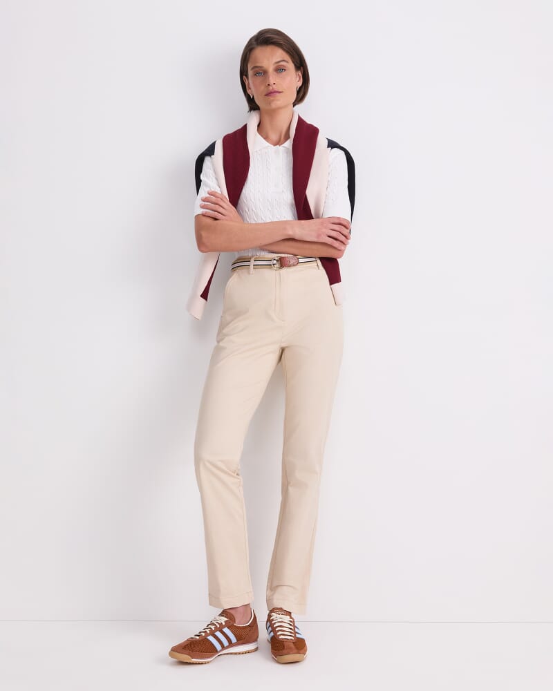 Laura Straight Chino Pant in PUTTY