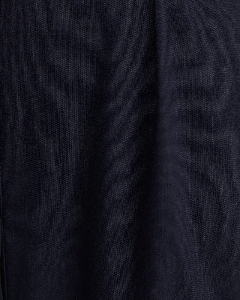 Rosa Belted Shirt Dress in CLASSIC NAVY