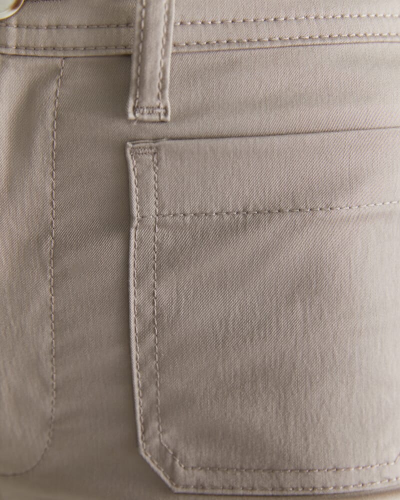 Evie Wide Leg Pant in LATTE