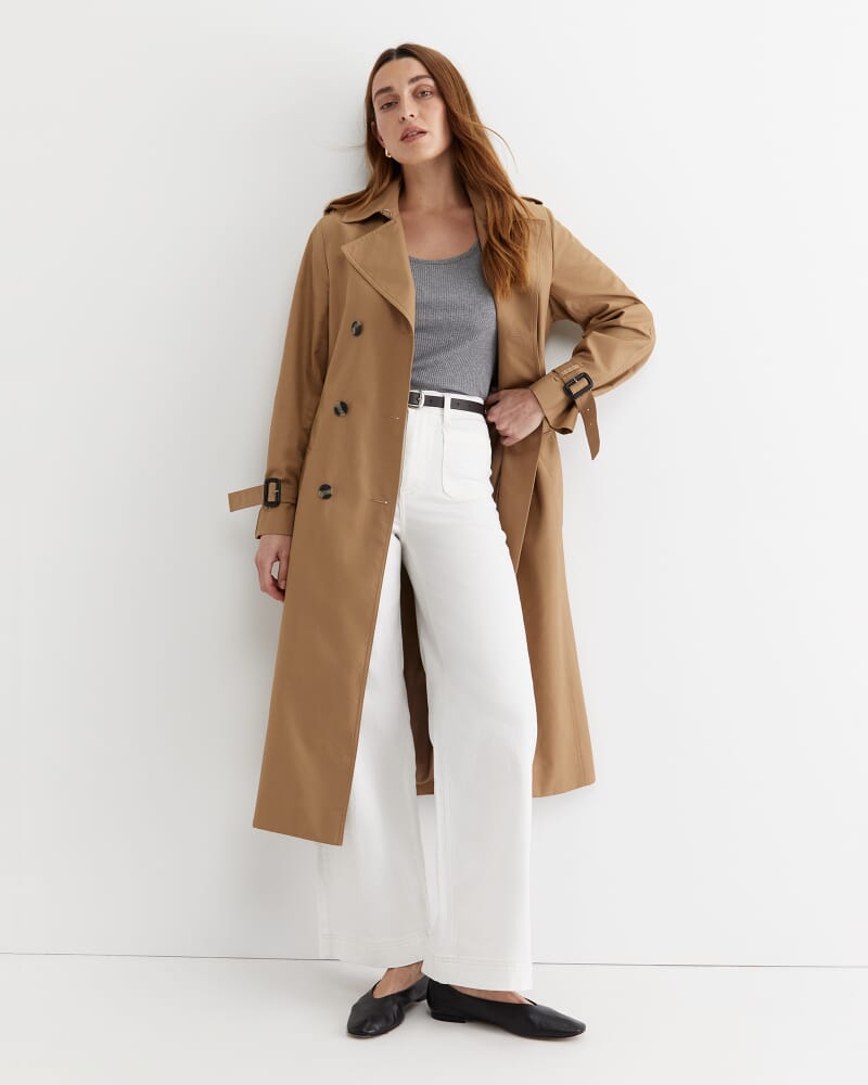 Allie Scoop Rib Tee in CHARCOAL MELANGE