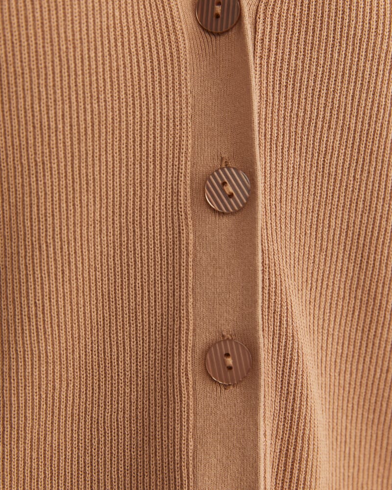 Becky Cotton Vest in TAN