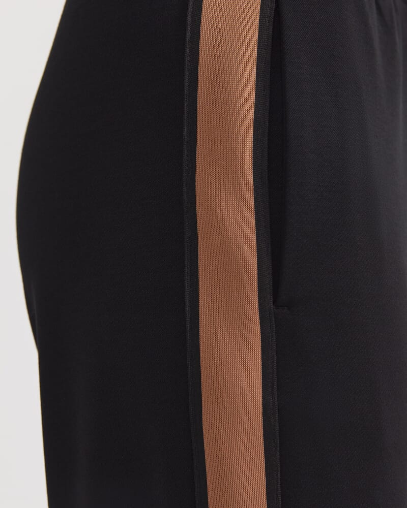 Misha Straight Leg Track Pant in BLACK