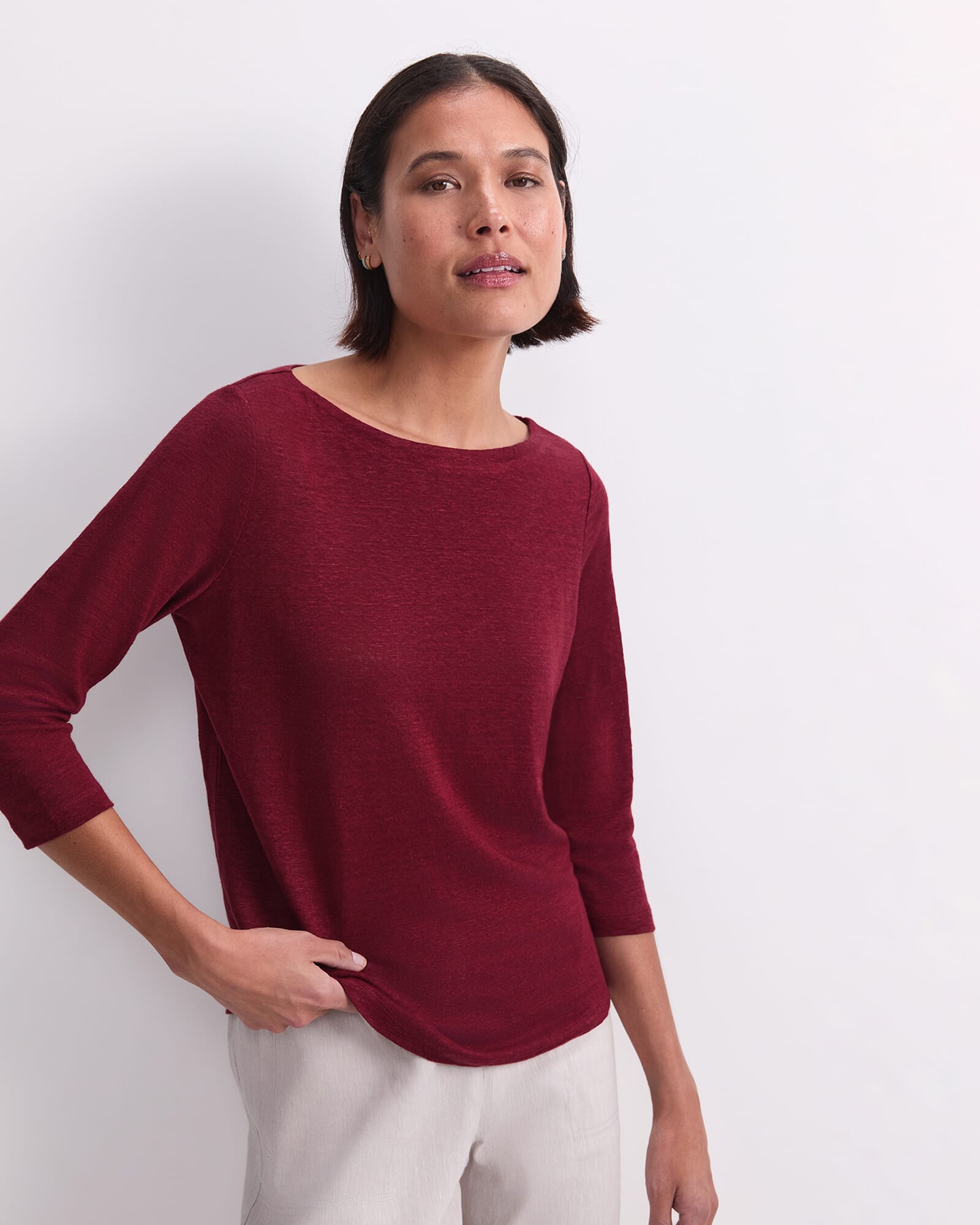 Cecile Linen Top
