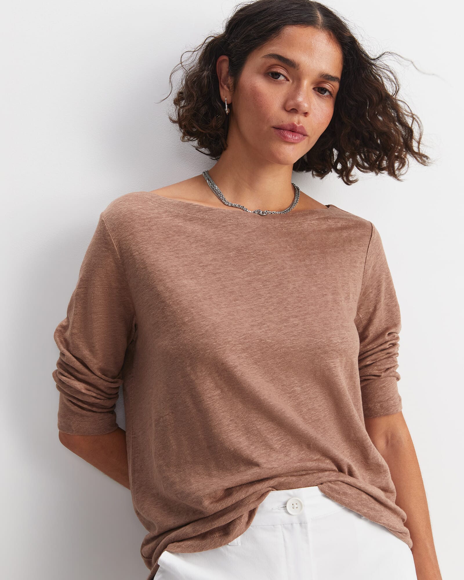 Cecile Linen Top
