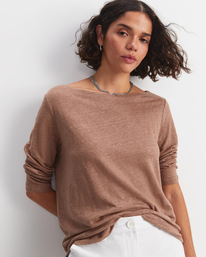 Cecile Linen Top