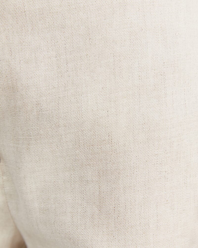 Lena Bermuda Linen Short in STRING