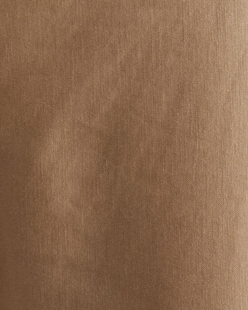 Rosa Wide Leg Linen Pant in TAN