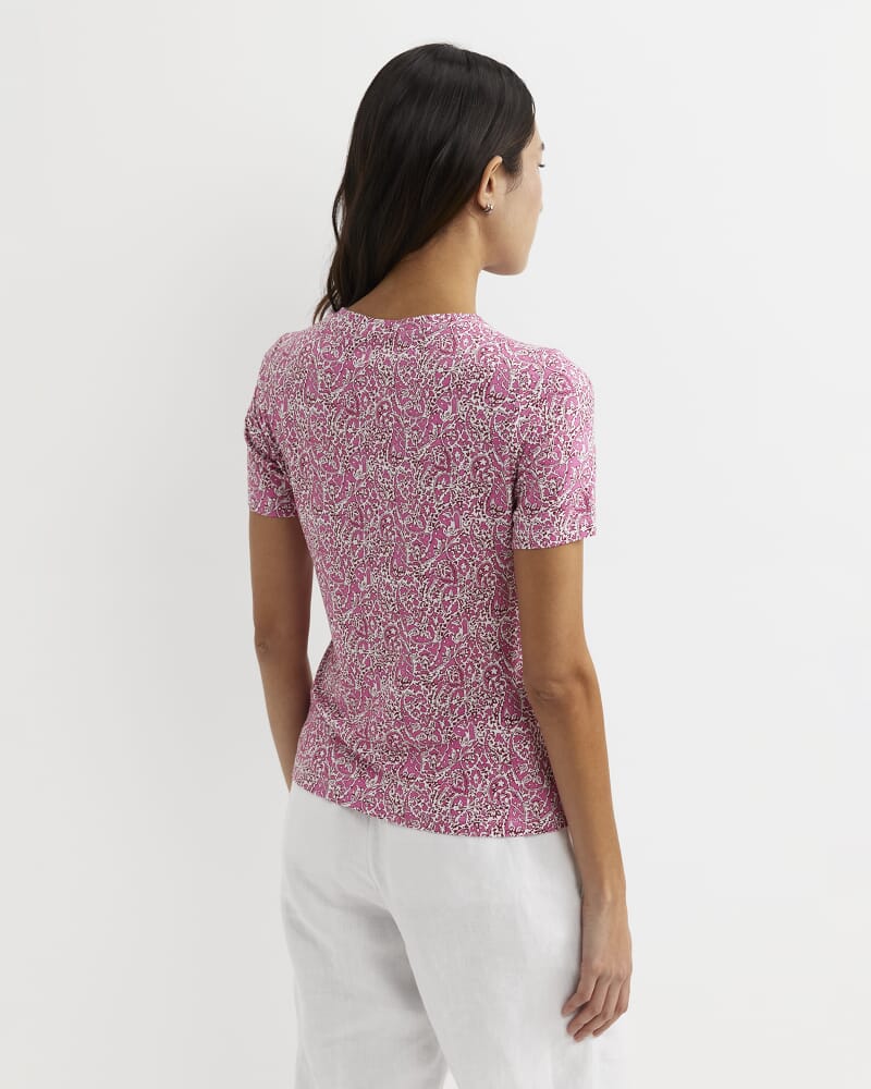 Laurel Short Sleeve Liberty Tee in PINK MULTI