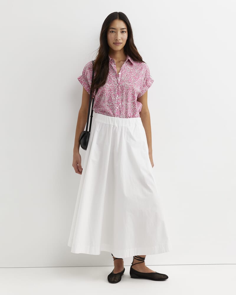 Laurel Short Sleeve Liberty Shirt in PINK MULTI