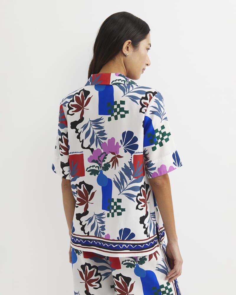 Marika Short Sleeve Shirt in PINK MULTI