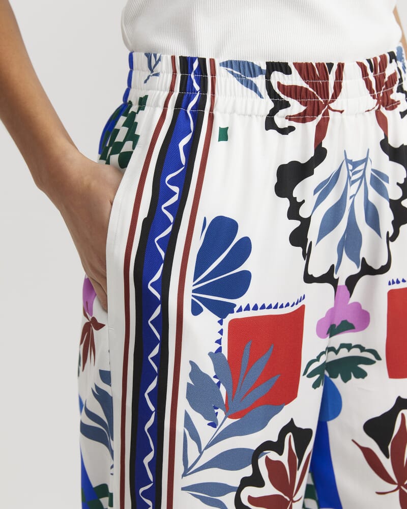 Marika Wide Leg Pant in PINK MULTI