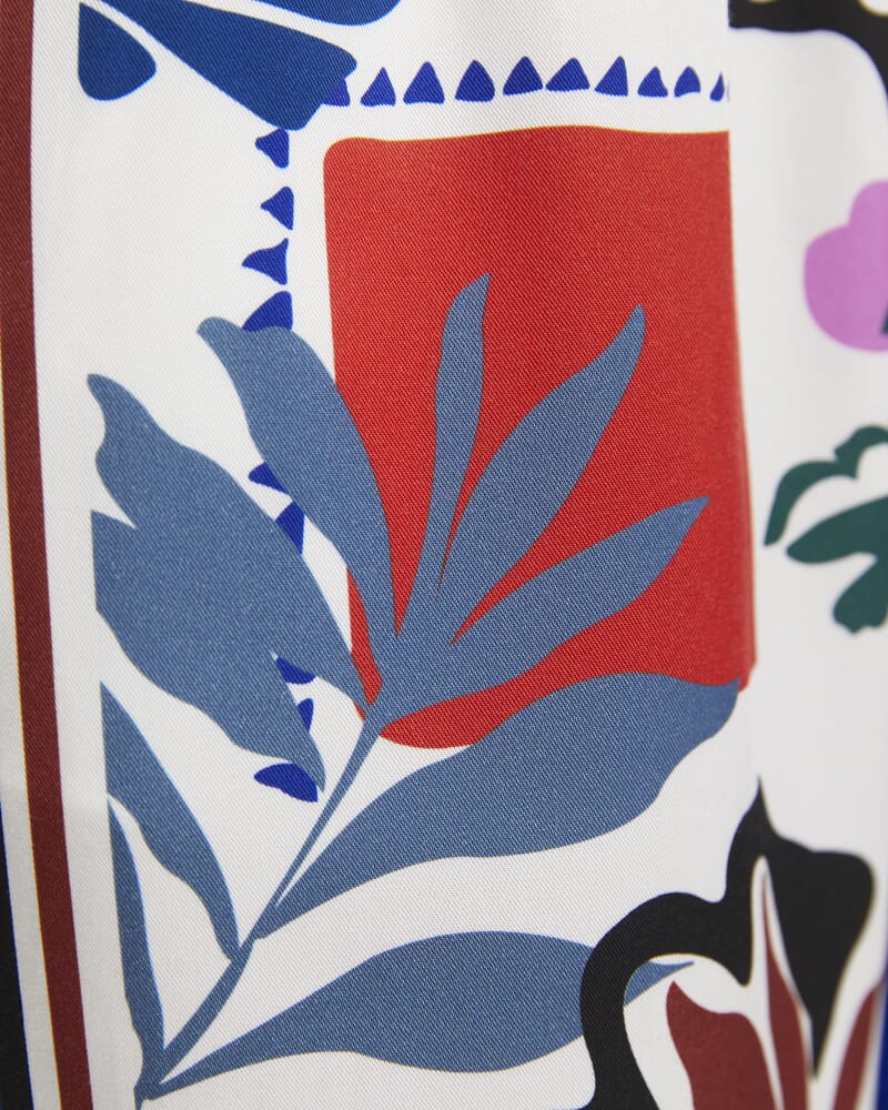 Marika Wide Leg Pant in PINK MULTI