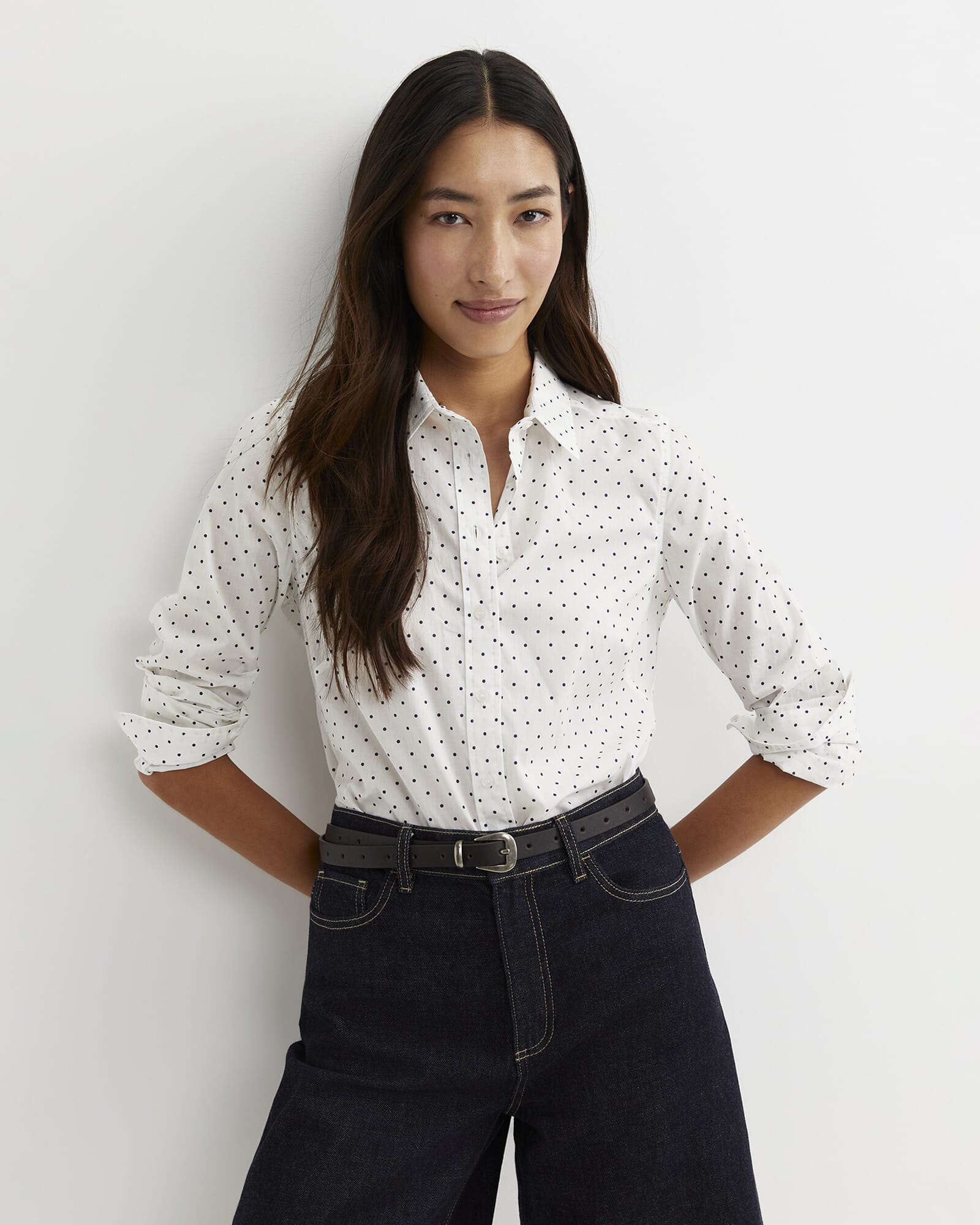 Spot Long Sleeve Lily Voile Shirt