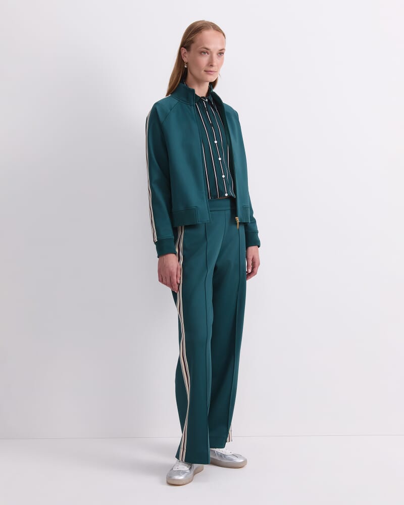 Lina Track Jacket in DARK JADE