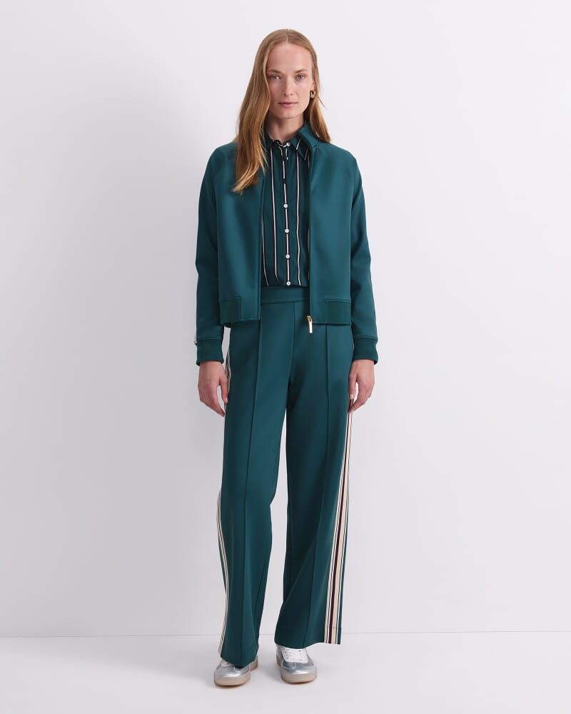 Lina Track Jacket in DARK JADE