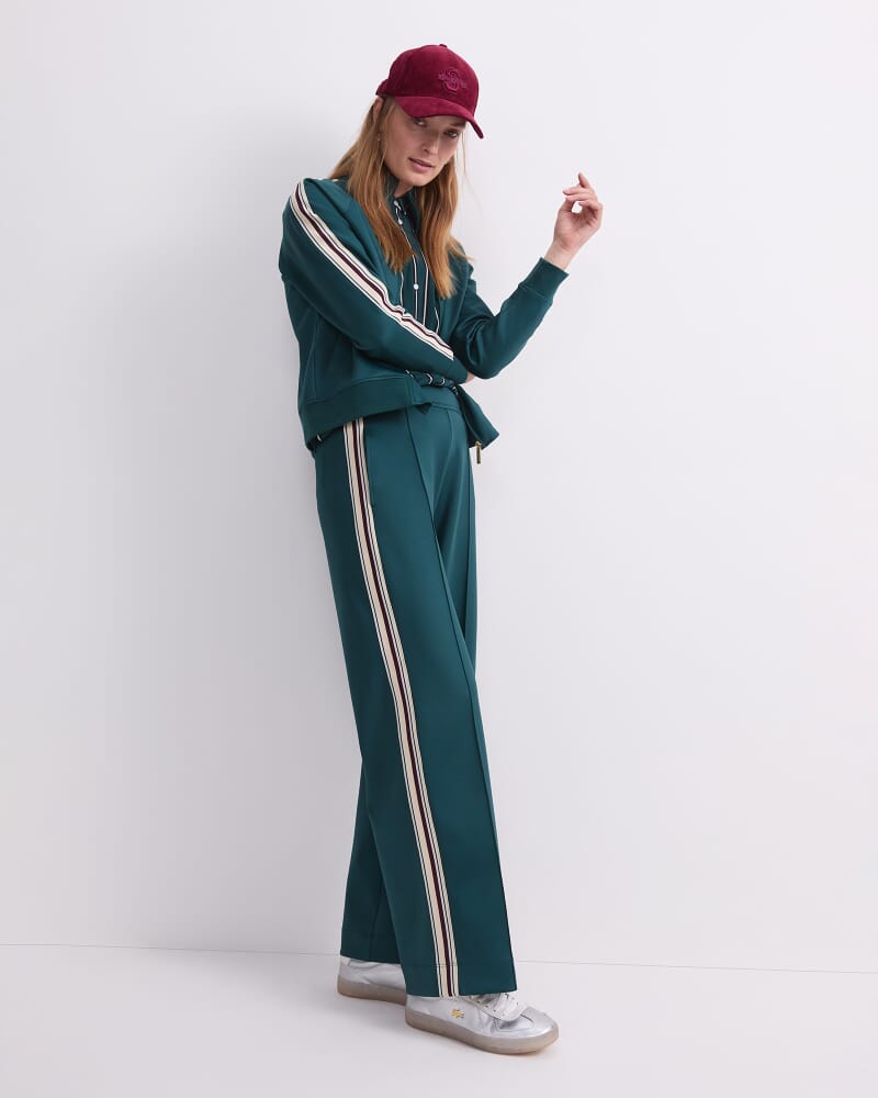 Lina Track Jacket in DARK JADE