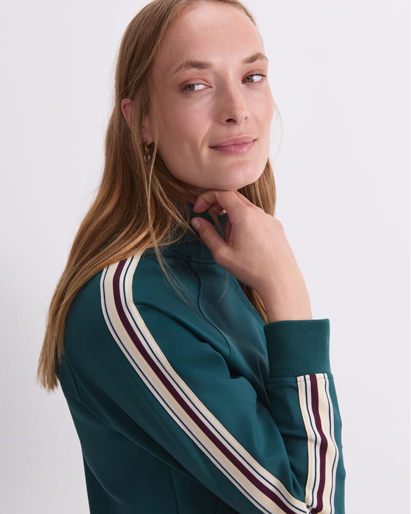 Lina Track Jacket in DARK JADE