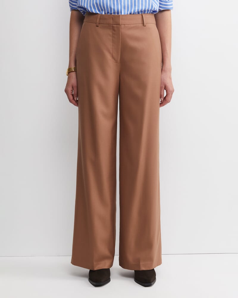 Wren Wide Leg Pant in CAMEL