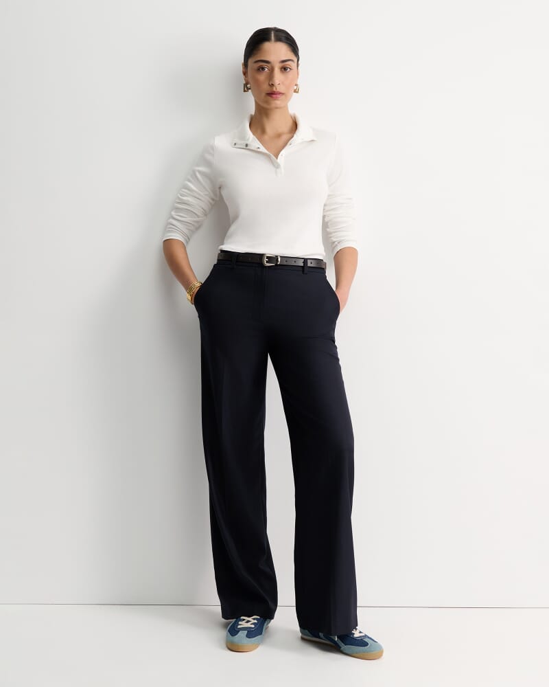 Wren Wide Leg Pant in NAVY