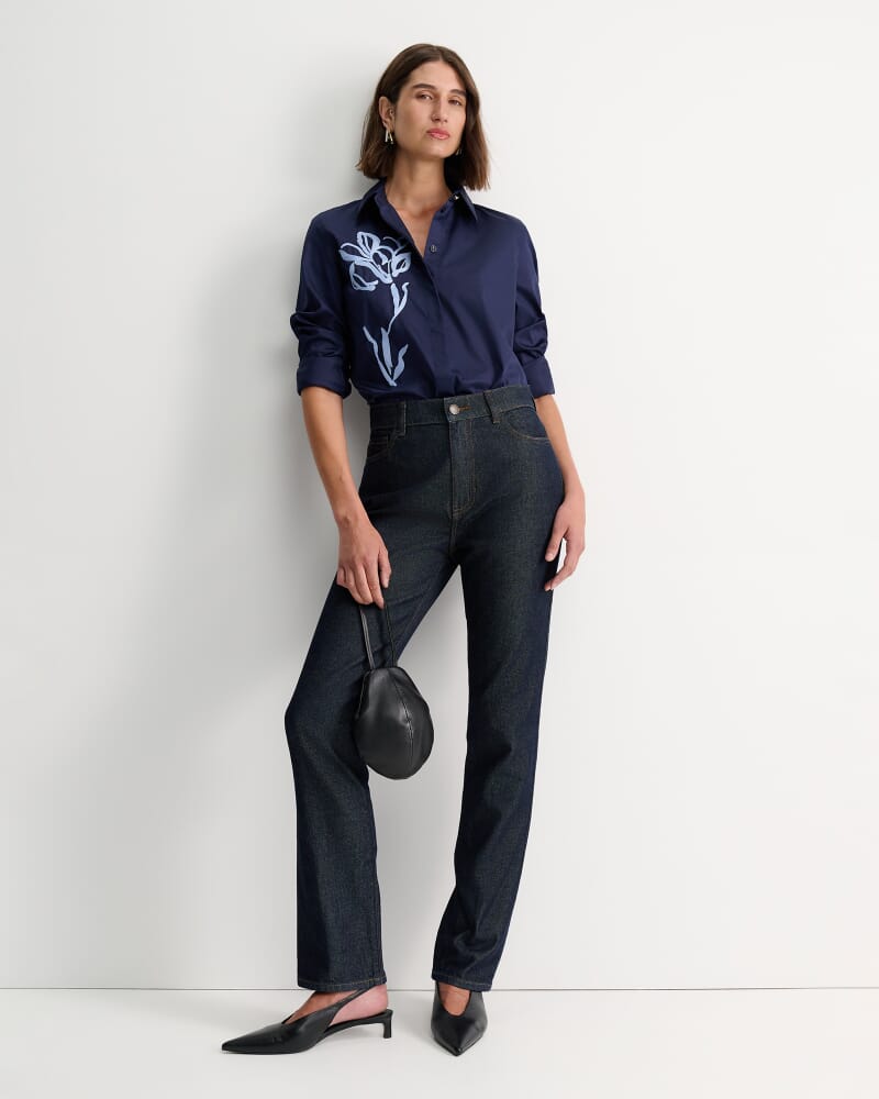 Victoria Straight Leg Jean in INDIGO