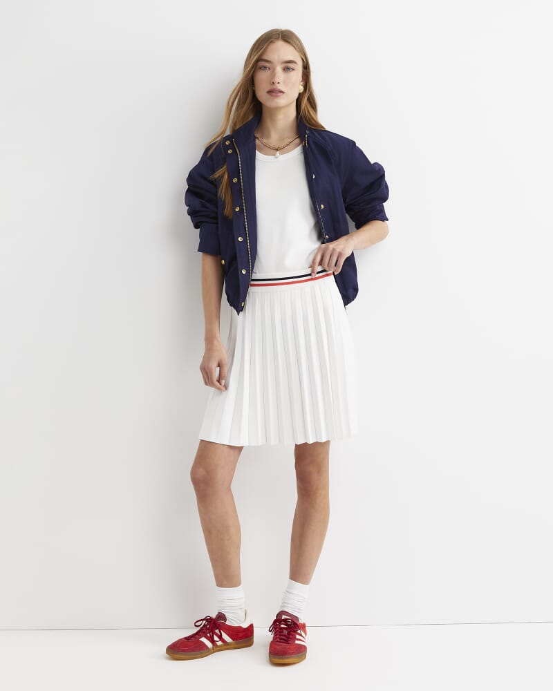 Maxine Milano Mini Skirt in WHITE