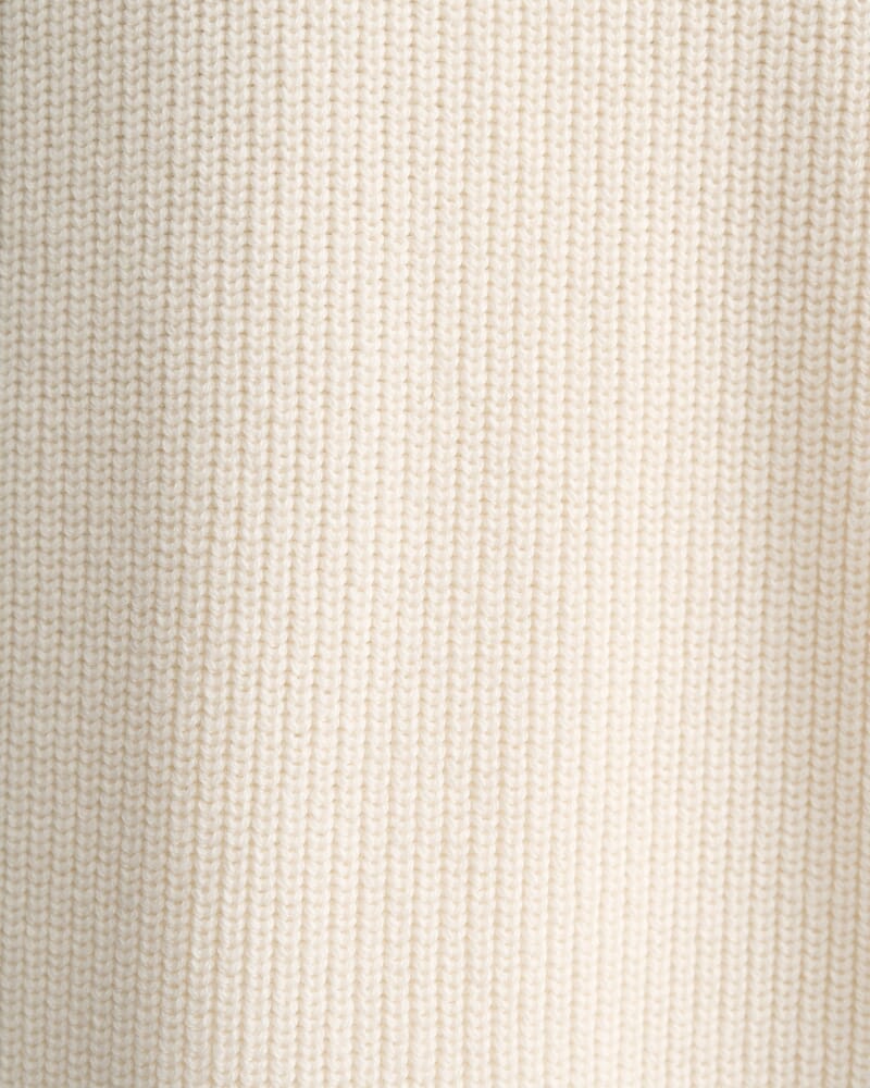 Wool Cotton Open Vest in WINTER WHITE