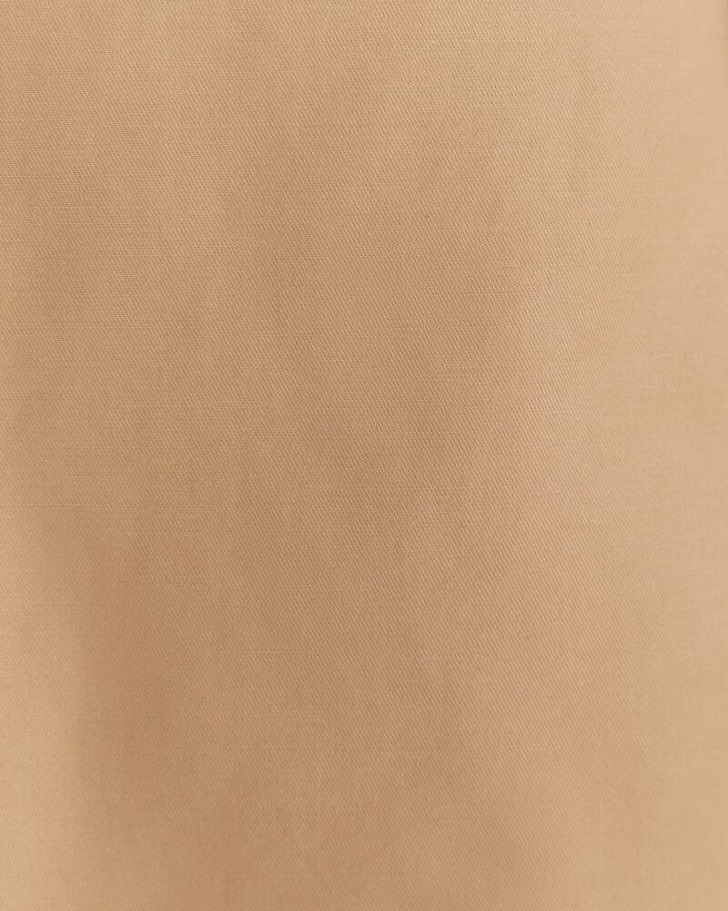 Audrey Crop Trench in PECAN