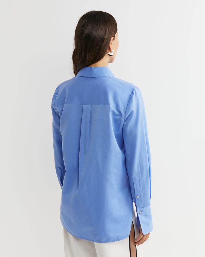 Hesper Pintuck Shirt in BELLE BLUE