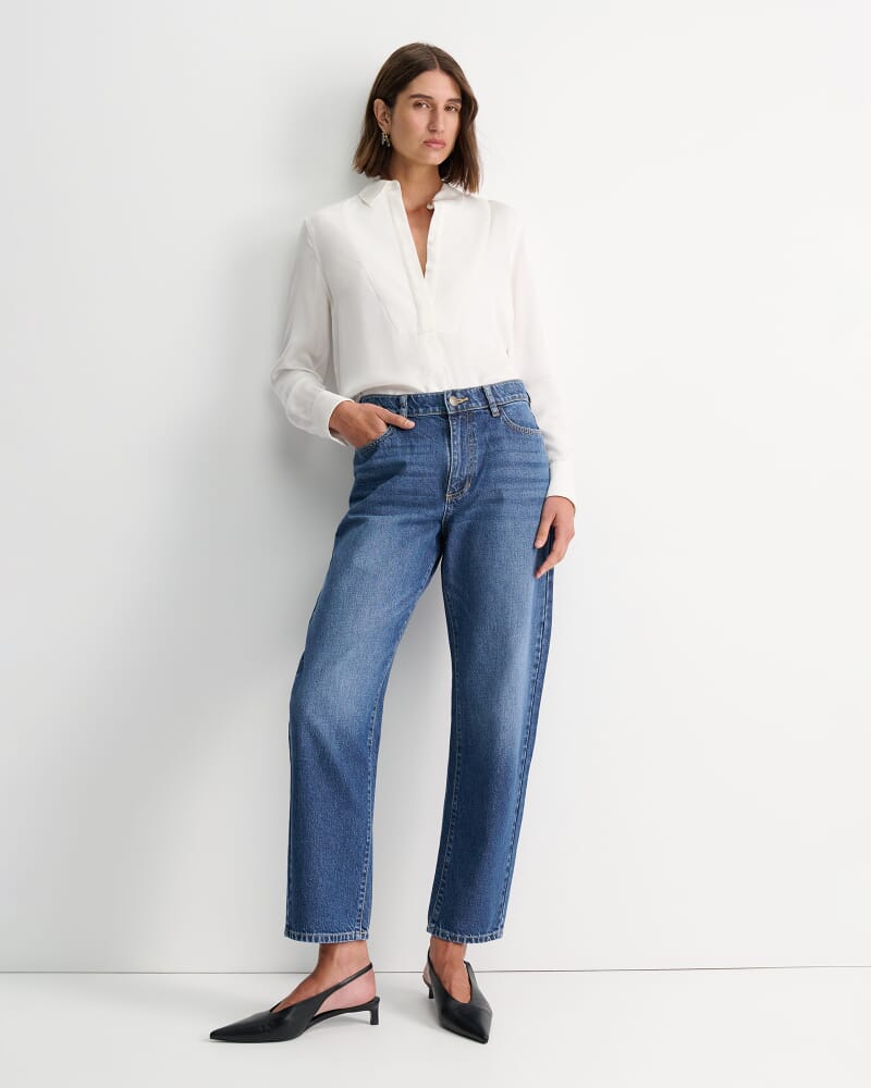 Garbo Tuxedo Shirt in WHITE