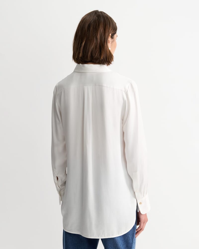 Garbo Tuxedo Shirt in WHITE
