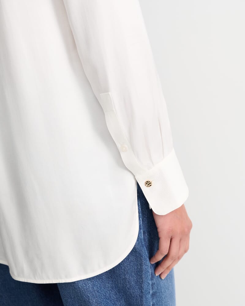 Garbo Tuxedo Shirt in WHITE