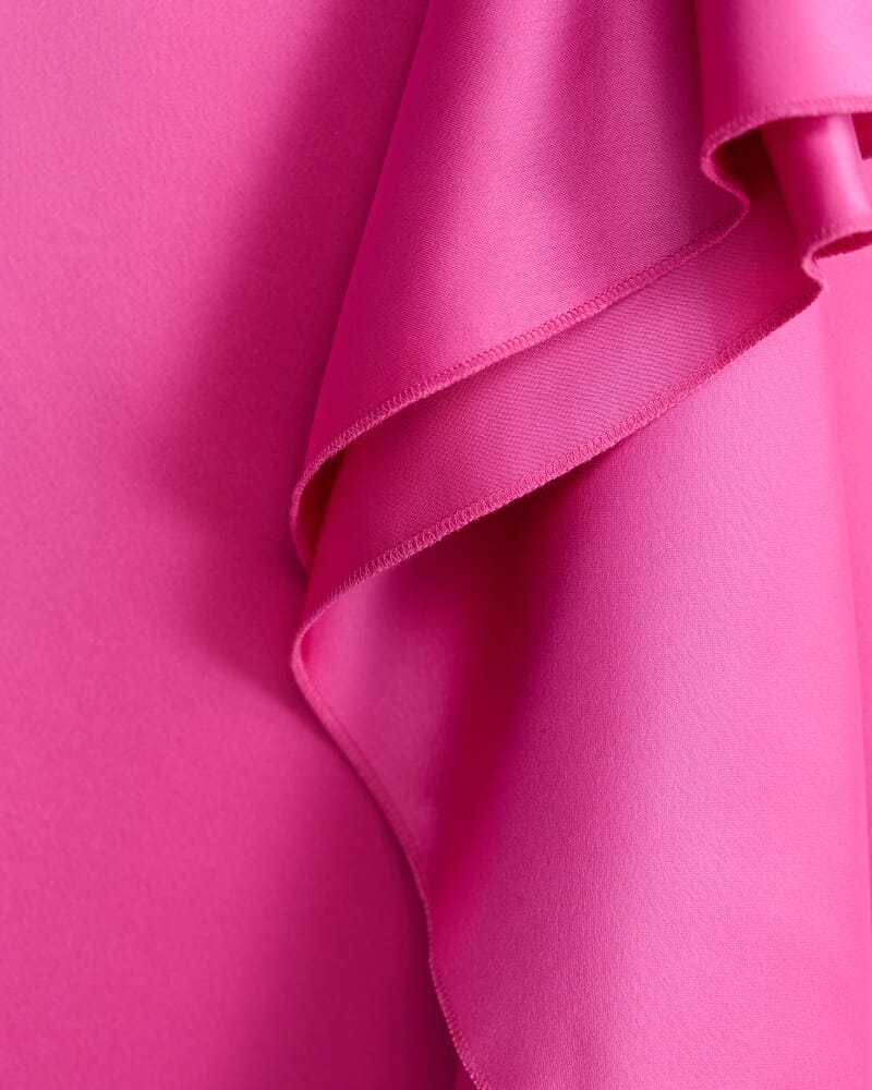 Harlow Ruffle Midi Dress in GRAPE