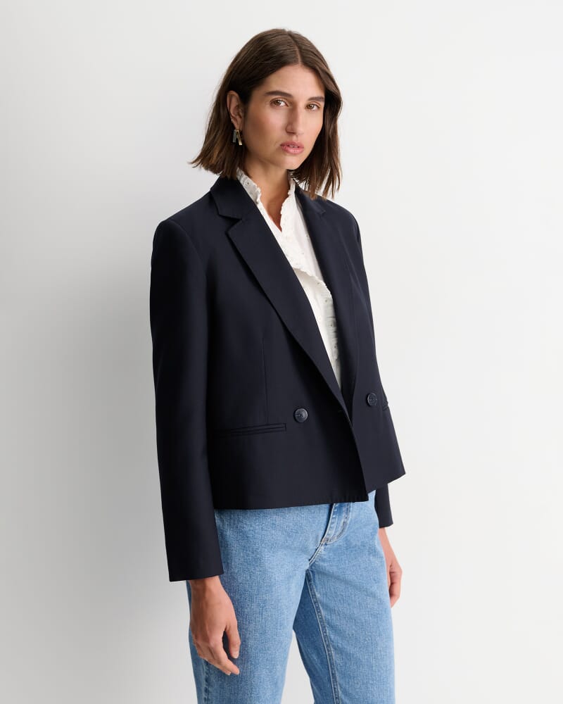 Wren Double Breasted Blazer in NAVY