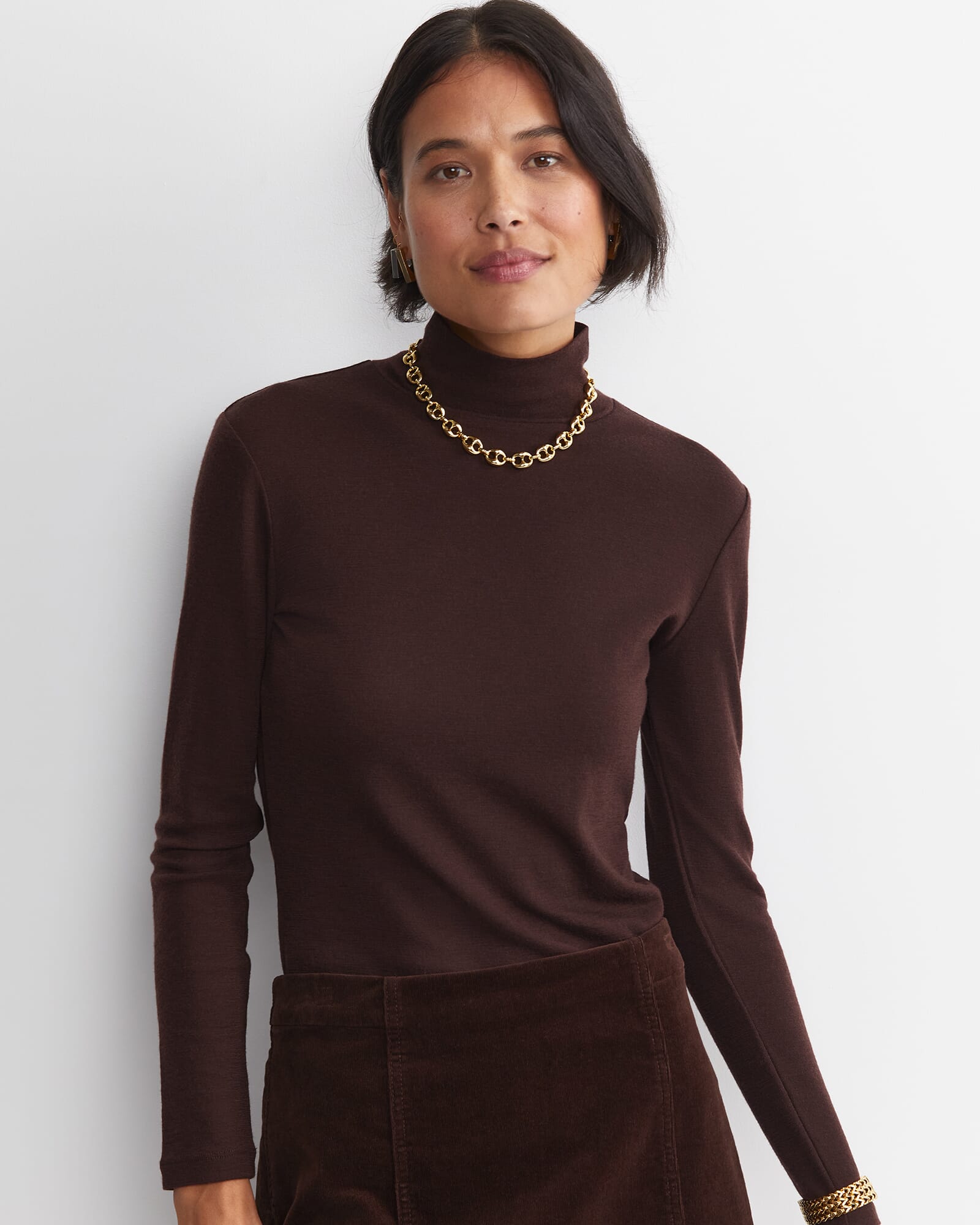 Gigi Babywool Mock Neck Top
