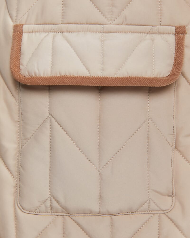 Gillian Lightweight Quilted Jacket in CANVAS