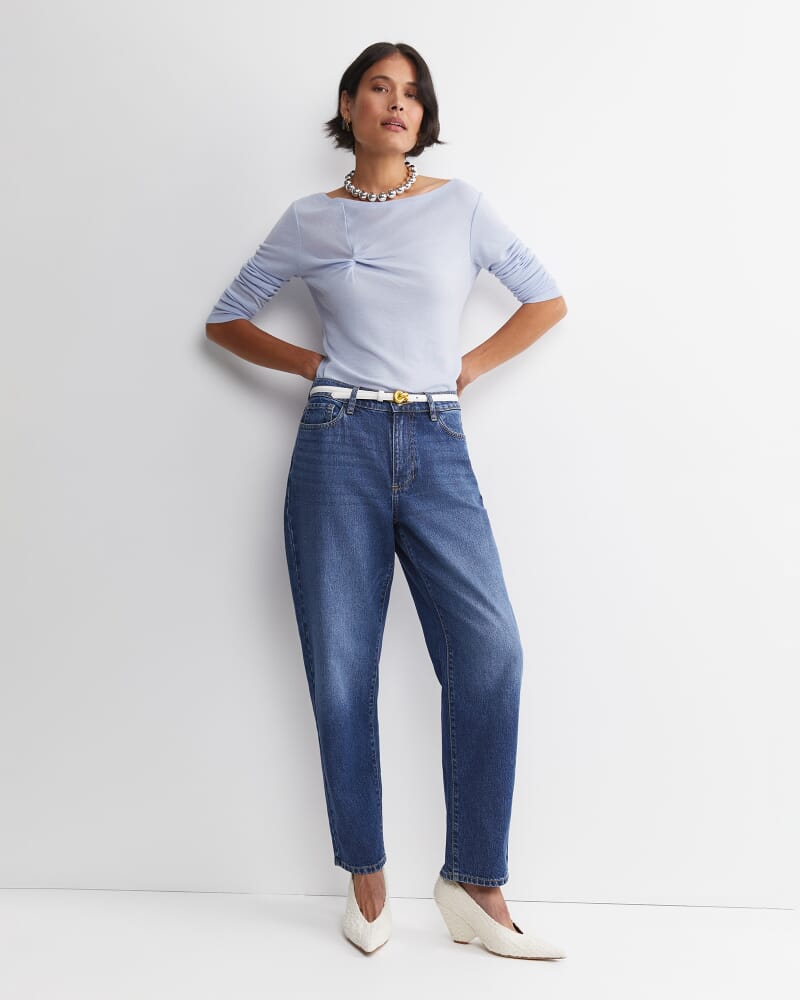 Gigi Babywool Twist Top in ICE BLUE