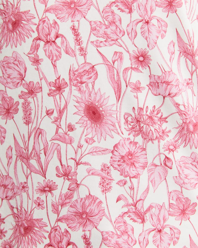 Muse Liberty Long Sleeve Magic Tee in WHITE/PINK