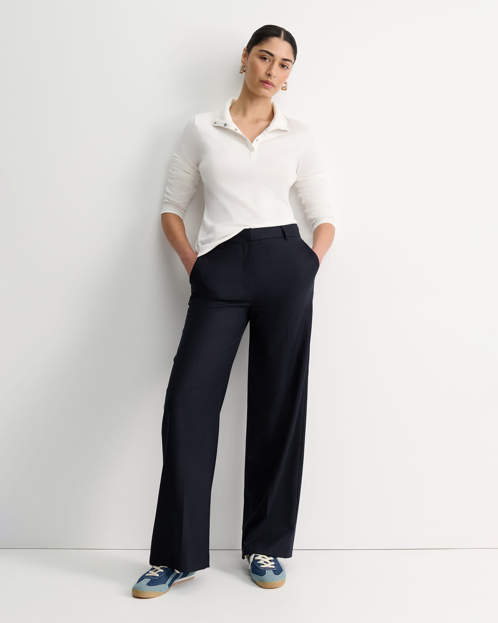 Lucy Snap Funnel Neck Top