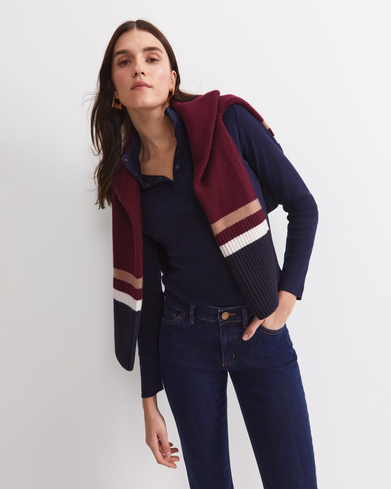 Lucy Snap Funnel Neck Top