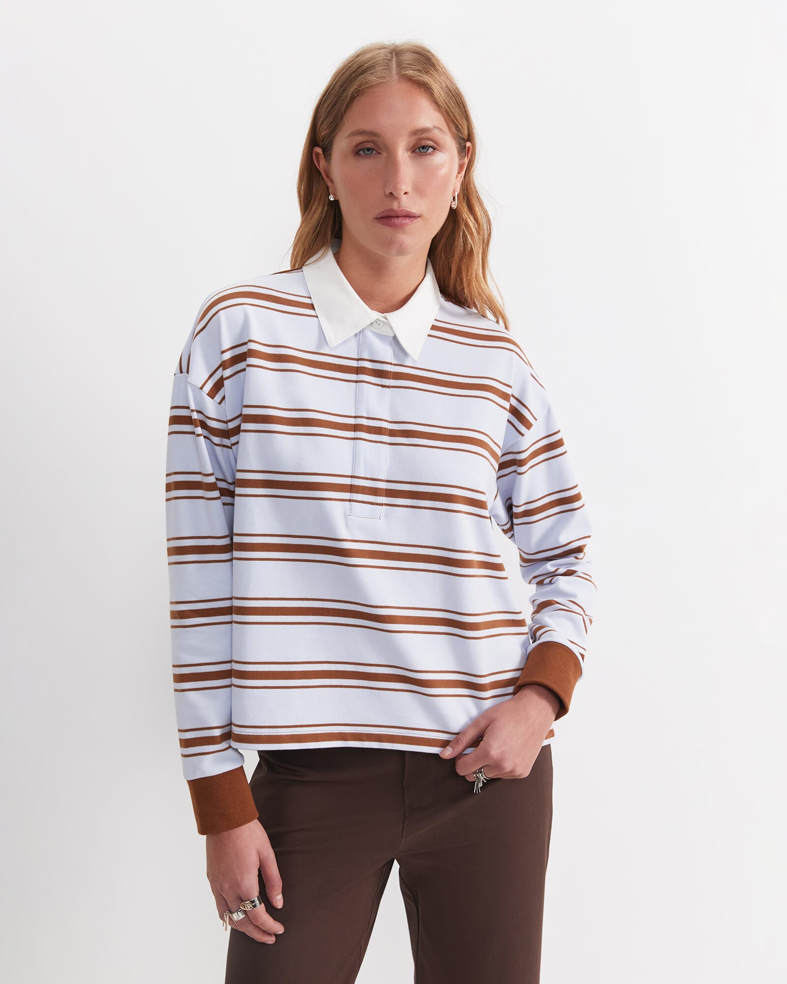 Jane Cropped Rugby Shirt